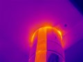 ciko Nerezový komín pohledem termokamery